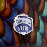 Large Gino Cenedese PEACOCK Vase, 12.5